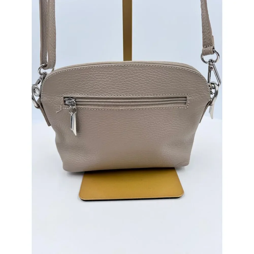 Borse In Pelle Tan Dome Crossbody